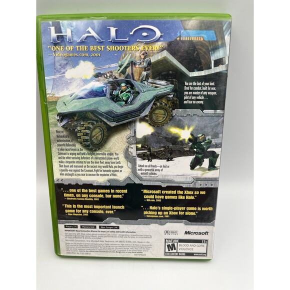 Halo: Combat Evolved Not For Resale NFR (Original XBOX) Complete In Box - Picture 2 of 9